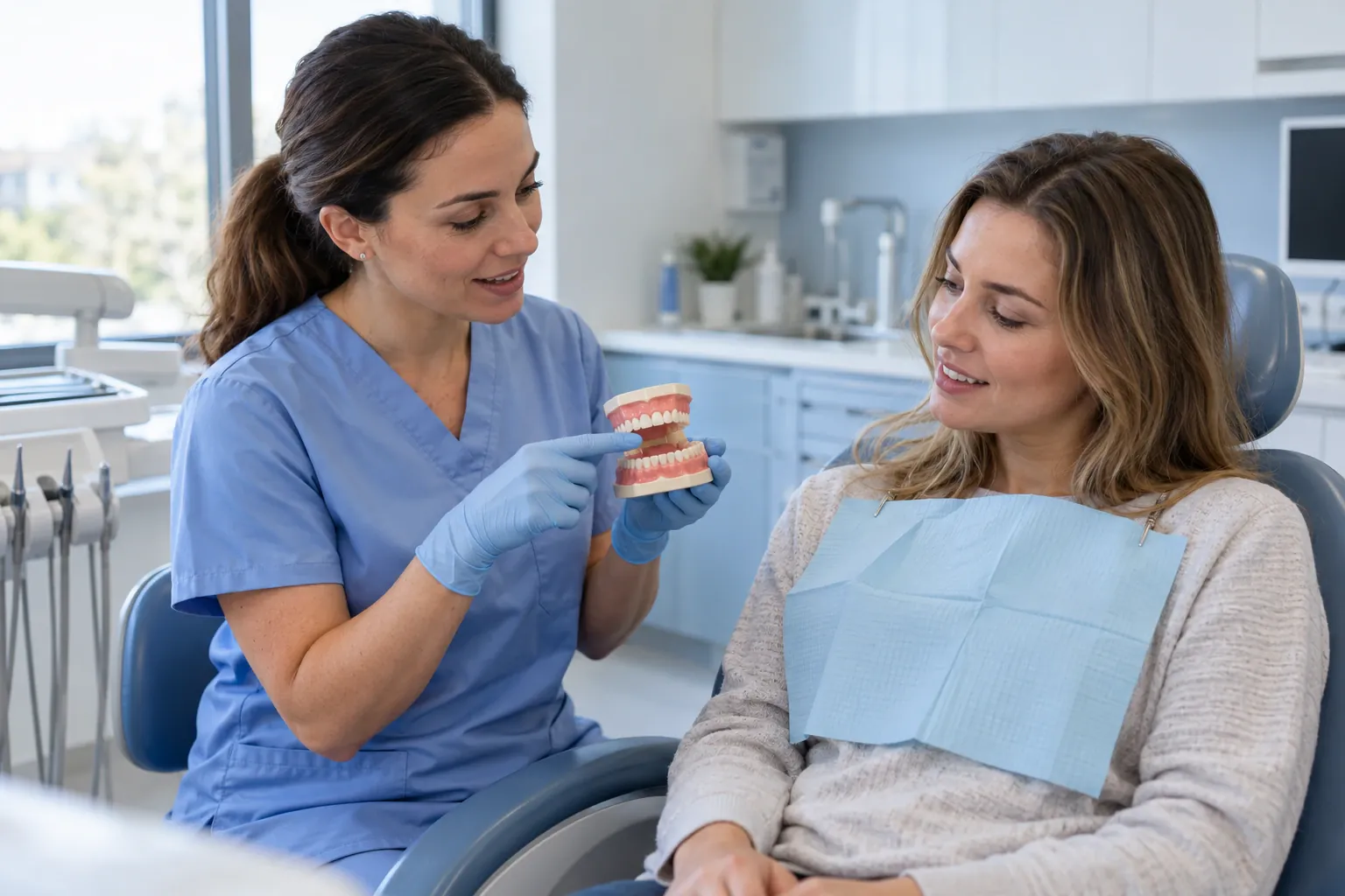 Illustrative dental consultation